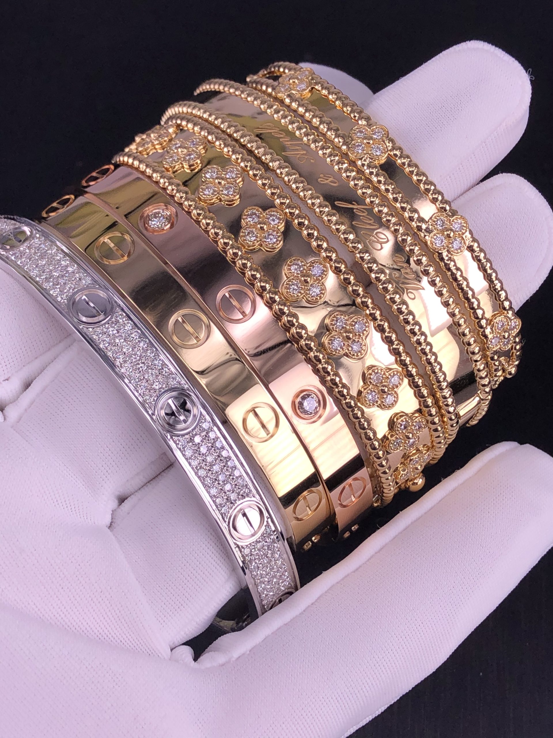 Cartier and Van Cleef bracelets haul