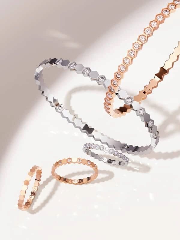 Alllovey 18K solid gold custom Chaumet bee my love bangle