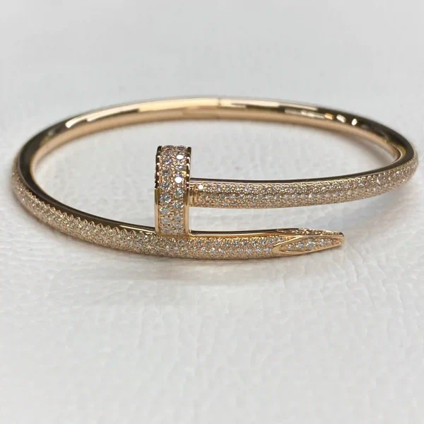 18K Rose Gold Cartier Juste un Clou Bracelet Classic Model Diamonds Ref. N6702117