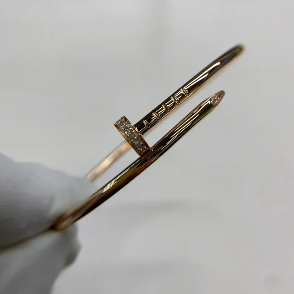 18K Rose Gold Cartier Juste un Clou Bracelet Small Model Diamonds Ref. B6065817