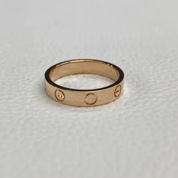 18K Rose Gold Cartier LOVE Ring Small Model Ref. B4085200