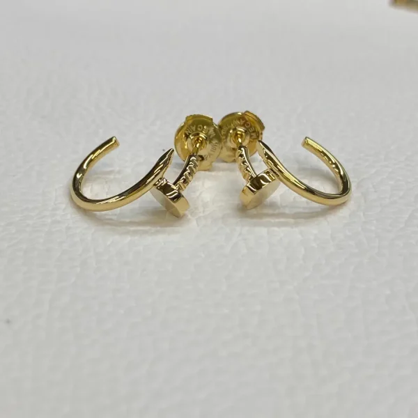 18K Yellow Gold Cartier Just un Clou Hoop Earrings Small Model B8301235