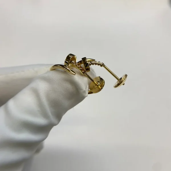 18K Yellow Gold Cartier Just un Clou Hoop Earrings Small Model B8301235