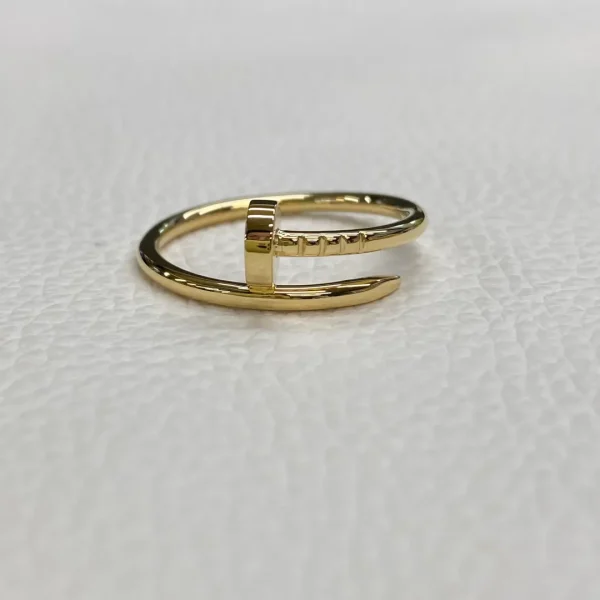 18K Yellow Gold Cartier Just un Clou Ring Plain Small Model B4225952