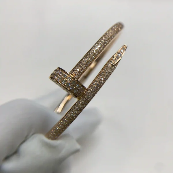 18K Yellow Gold Cartier Juste un Clou Bracelet Classic Model Diamonds Ref. N6709817