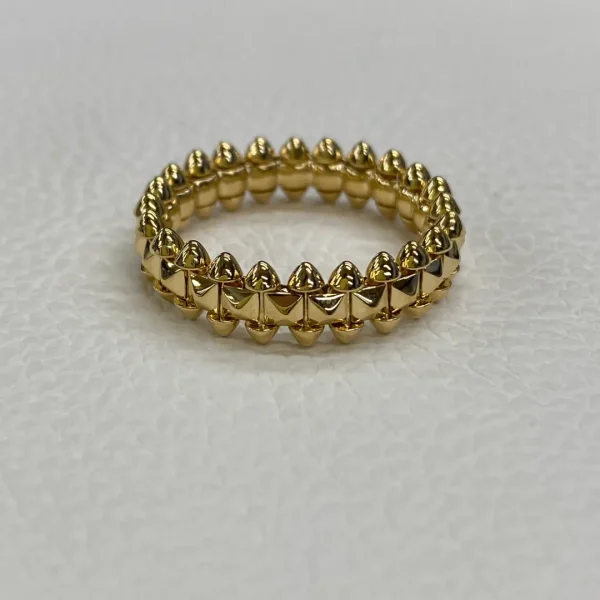 18K Yellow Gold Cartier Small Clash Ring 6.4MM B4238452