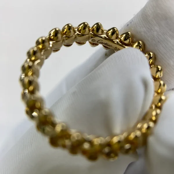 18K Yellow Gold Cartier Small Clash Ring 6.4MM B4238452