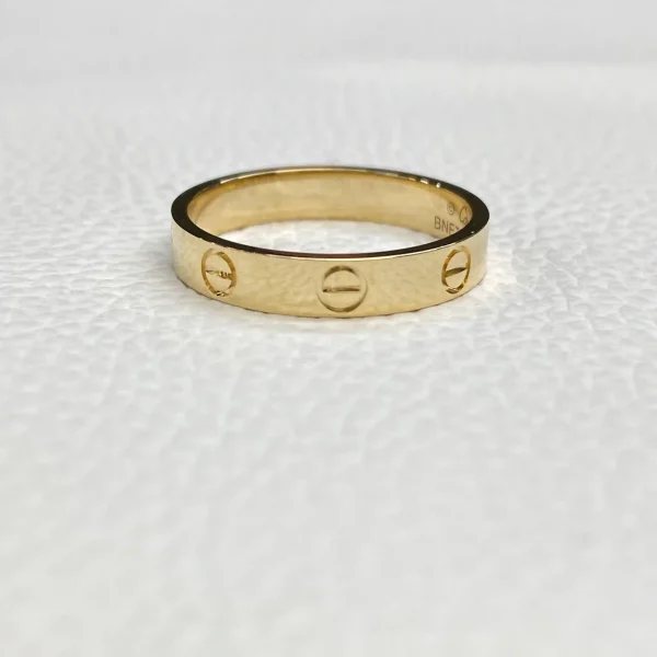 18K Yellow Gold Cartier LOVE Ring Small Model Ref. B4085052 (1)