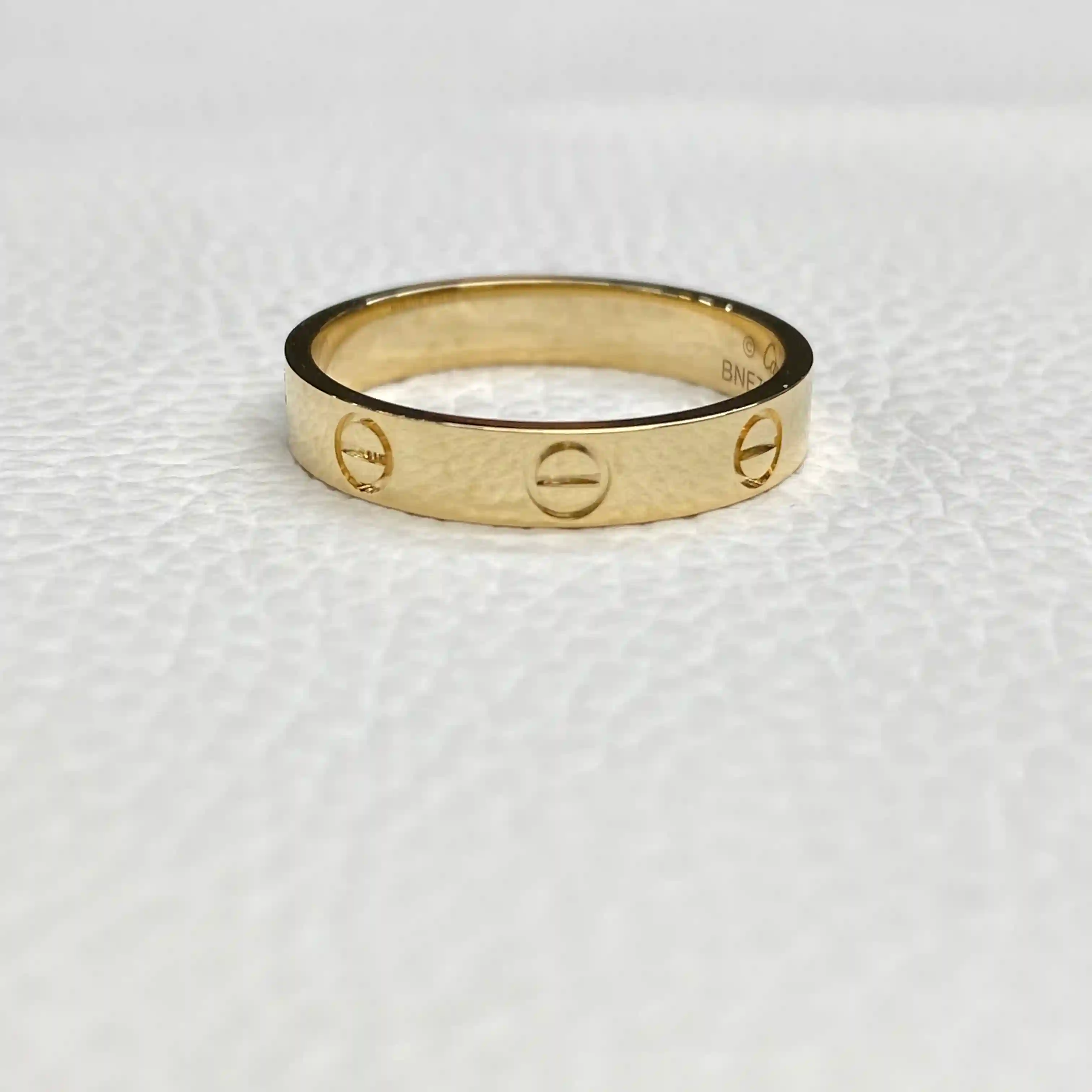 18K Yellow Gold Cartier LOVE Ring Small Model Ref. B4085052 (2) 18K Yellow Gold Cartier LOVE Ring Small Model Ref. B4085052 (1)